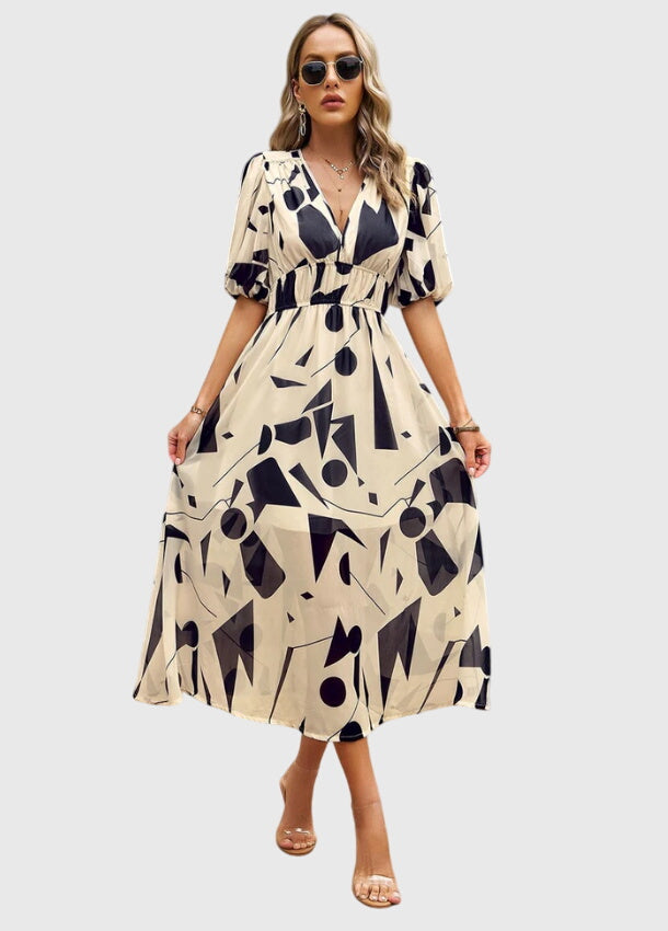 Merlin™ | Flattering Floral Midi Dress